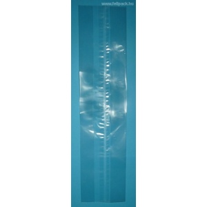 BOPP (celofánszerű) tasak, oldalredős, 8 x 35 cm