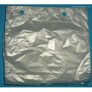 Lineáris polietilén tasak 30 x 50 cm (HDPE), tömbösített, tépős zacskó, 1000 db/cs, 10 mikron