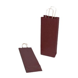 Italos papírtáska, 14 x 39 cm, bordó