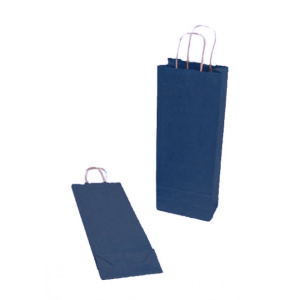 Italos papírtáska, 14 x 39 cm, sötétkék