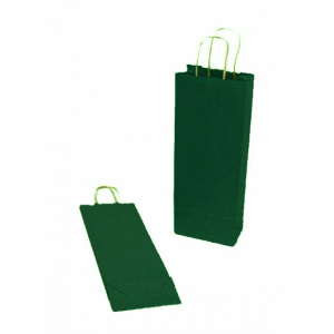 Italos papírtáska, 14 x 39 cm, zöld