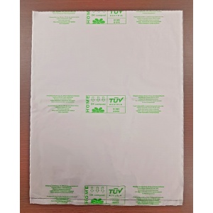 Kukoricakeményítős (PLA), lebomló, tömbösített tasak, 25 x 35 cm (2 kg)