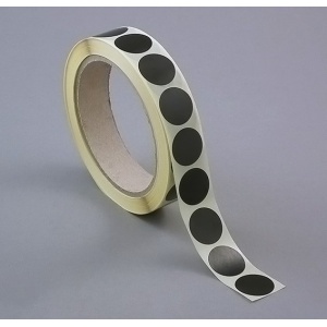 Lezáró korong, öntapadós körcímke (színes), ragasztópötty, tekercses