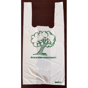 Ingvállas bevásárló táska, 40 x 60 cm, fás nyomatos
