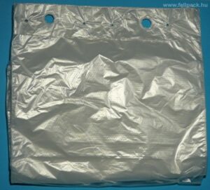 Lineáris polietilén tasak (2 kg-os) 25 x 35 cm (HDPE) tömbösített, tépős zacskó, 1000 db/cs, 13 mikron