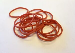 Gumigyűrű, háztartási, 40 x 1 mm, 1 kg piros befőttes gumi