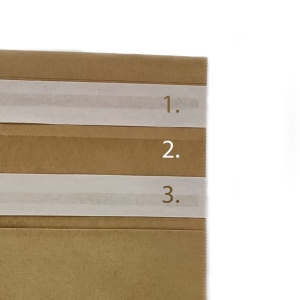 Papír futártasak, 40 x 48 cm, vastag boríték, csomagküldő tasak, környezetbarát, talpredővel, leragasztható, visszaküldhető