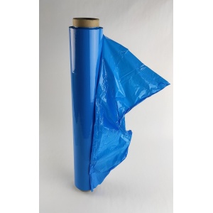 Kézi sztreccsfólia, fedett kék, 50 cm széles, 1,4 kg, 115 m