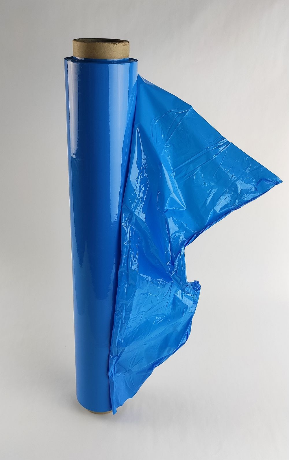 Kézi sztreccsfólia, kék, 50 cm széles, 2,65 kg, 300 m