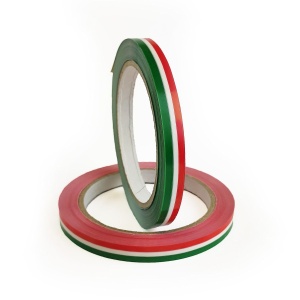 Tasakzáró ragasztószalag, csomagolószalag, lezárószalag, 9 mm/66 m – Nemzeti színű