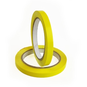 Tasakzáró ragasztószalag, csomagolószalag, lezárószalag, 9 mm/66 m – Sárga