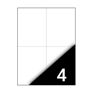 A-Series/Fortuna/Bluering 105 x 148 mm (A6) univerzális, íves etikett, címke