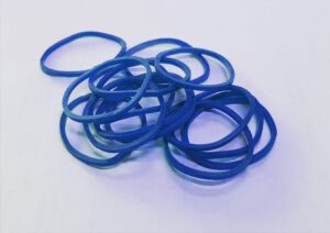 Gumigyűrű, háztartási, 20 x 1 mm, 1 kg kék befőttes gumi
