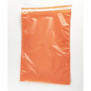 Futártasak, 30 x 43 cm, narancssárga színű, csomagküldő tasak, műanyag boríték