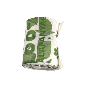 Lebomló kutyapiszok zacskó, 20 db / tekercs, komposztálható kutyaürülék gyűjtő tasak (PLA)