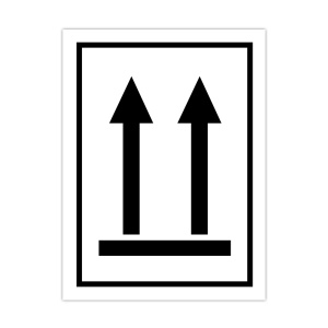 Címke állítva szállítandó ábrával, tekercsen, öntapadós, 7,5 x 10 cm, 300 db